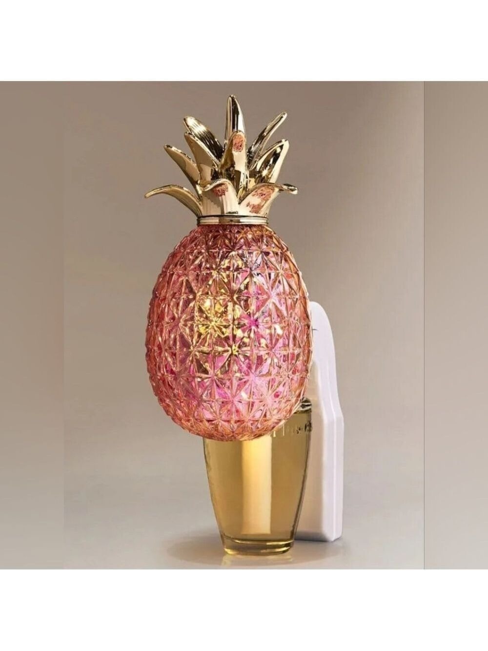 PINK PINEAPPLE WALLFLOWERS FRAGRANCE PLUG FIBER OPTIC NIGHTLIGHT by Bath & Body